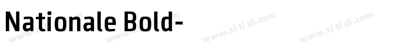 Nationale Bold字体转换